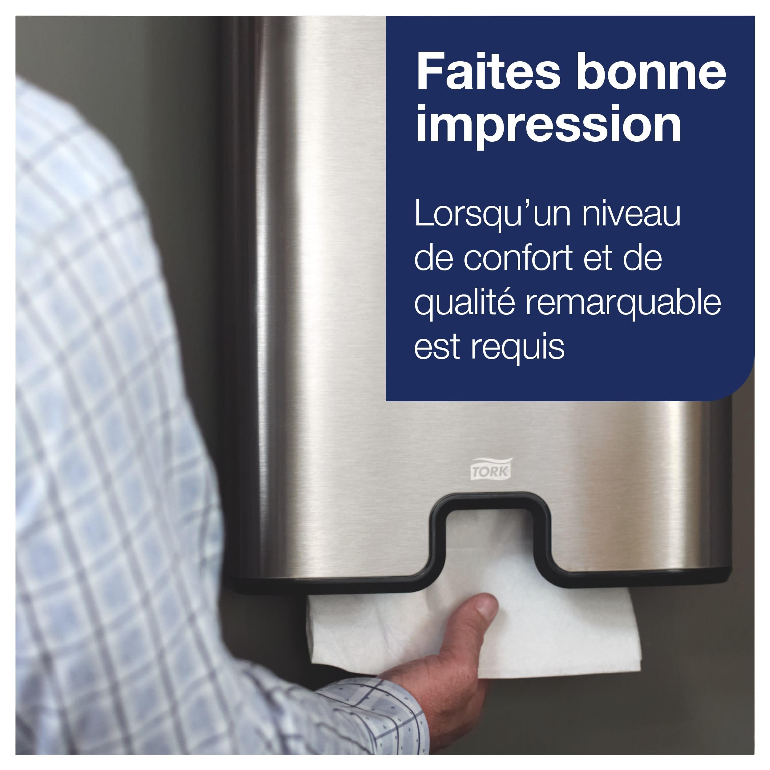 Tork Xpress Essuie-mains interfoliés blancs H2, Advanced, 100% fibres recyclées, 20 x 190 feuilles, 471132