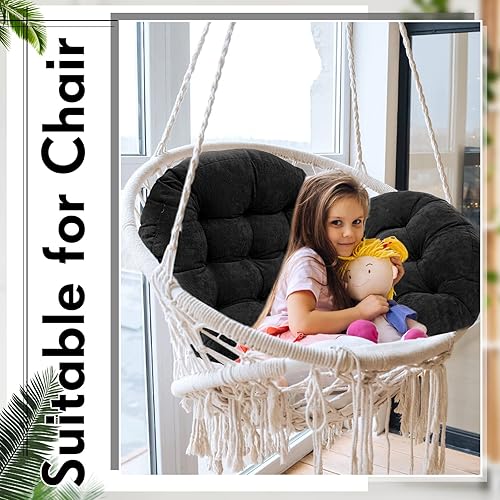 Miniatura 5 de Jerify 12 cojines de suelo grandes de 22 x 22 pulgadas, cojines de suelo grandes para meditación, cojín colgante para silla, cojines redondos de