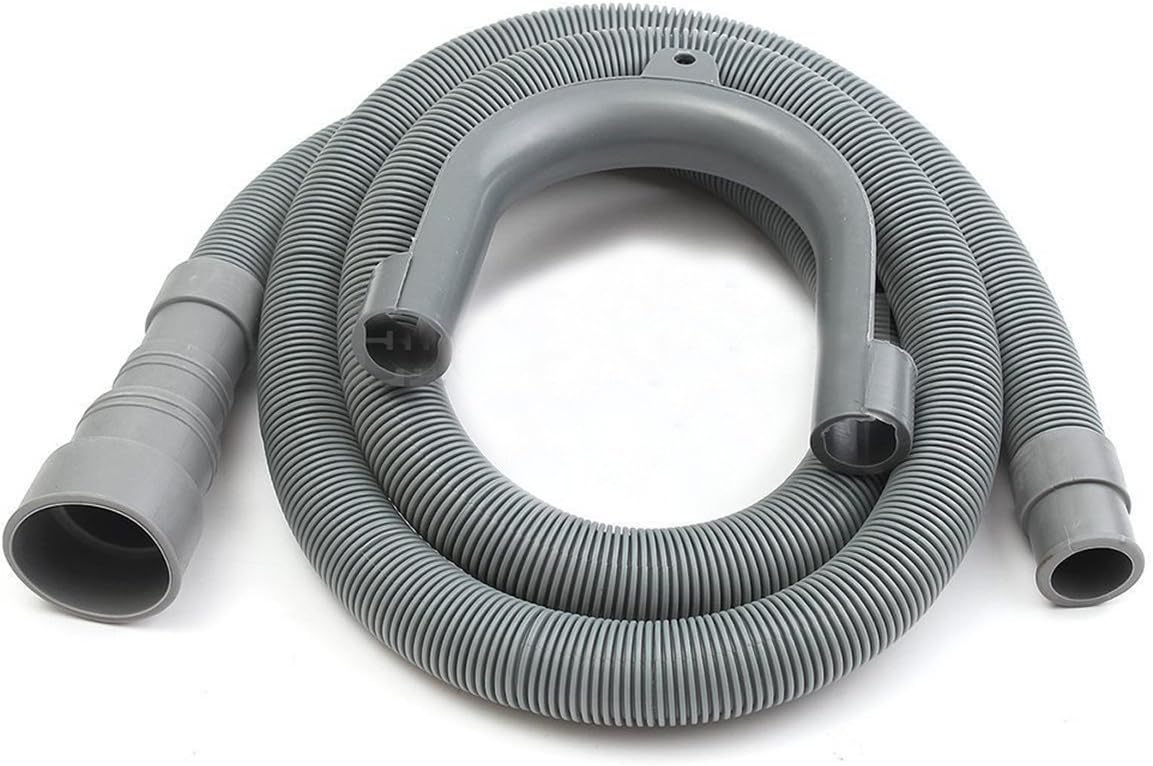 LKXHarleya 5.59ft High Quality PVC Universal Washing Machine & Dishwasher Drainage Pipe with Bracket Set