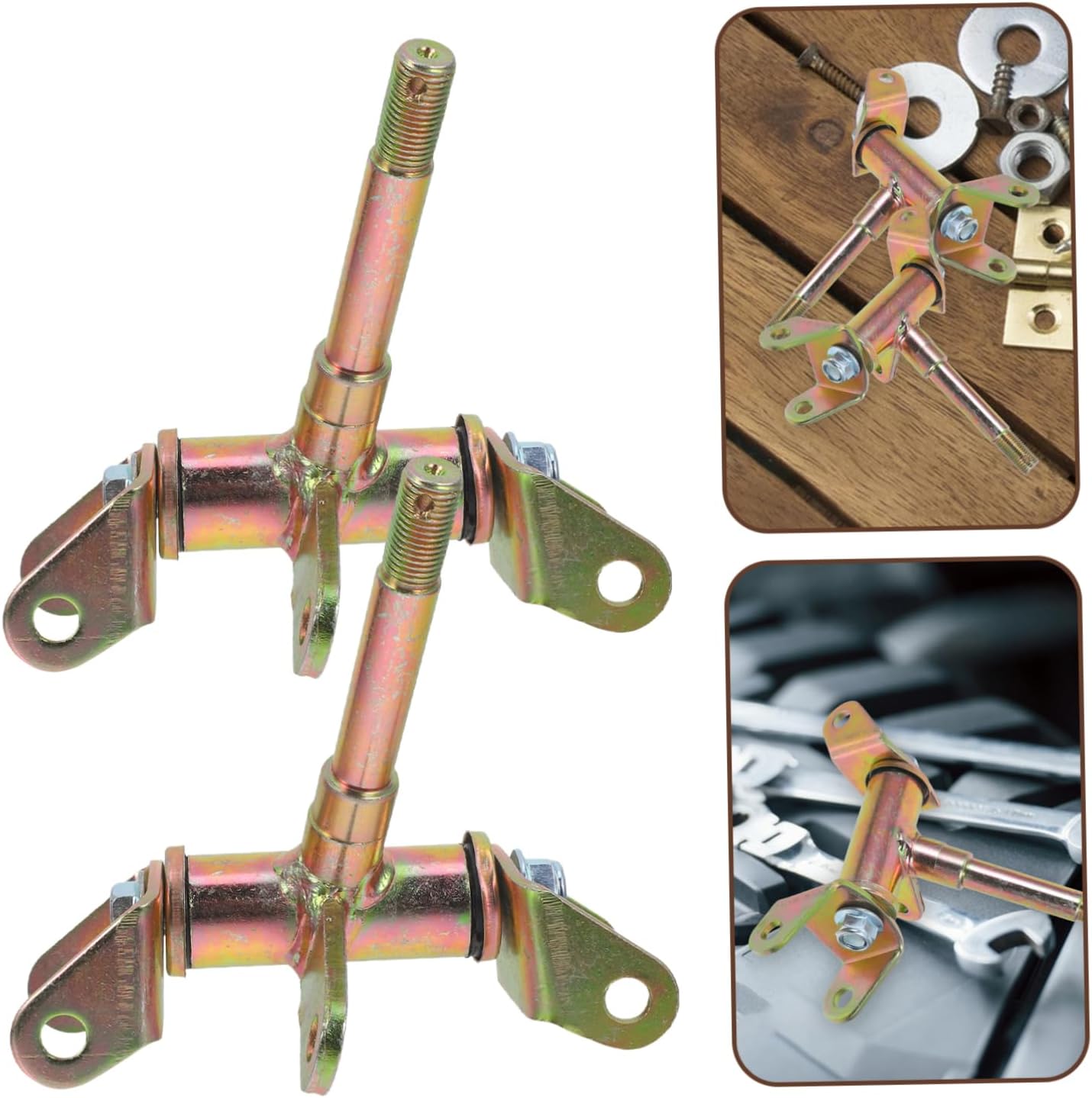 2pcs Steering Spindle Replacement for Atv Utv Construction Suitable for Engines Enhanced Maneuverability and Control
