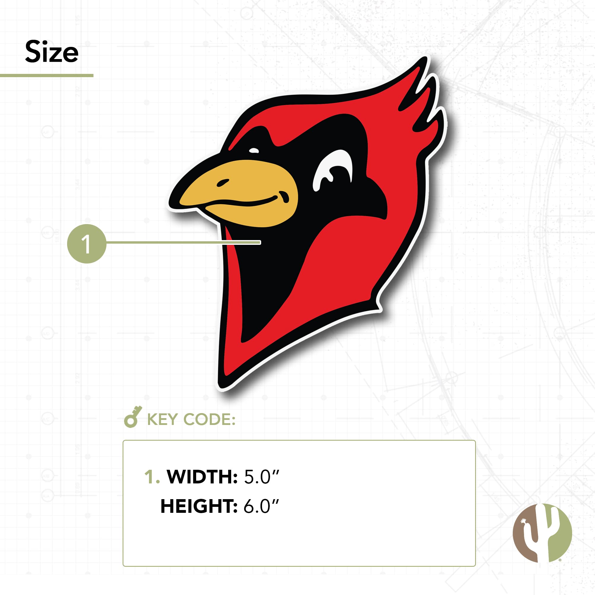 Amazon.com: Otterbein University Cardinals Vinyl Decal Laptop Water Bottle  Car Scrapbook Sticker (IND Mascot 4) : Sports & Outdoors