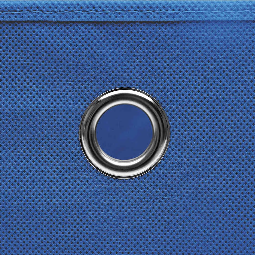 10 cajas de almacenamiento plegables, azul, 32 x 32 x 32 cm,
