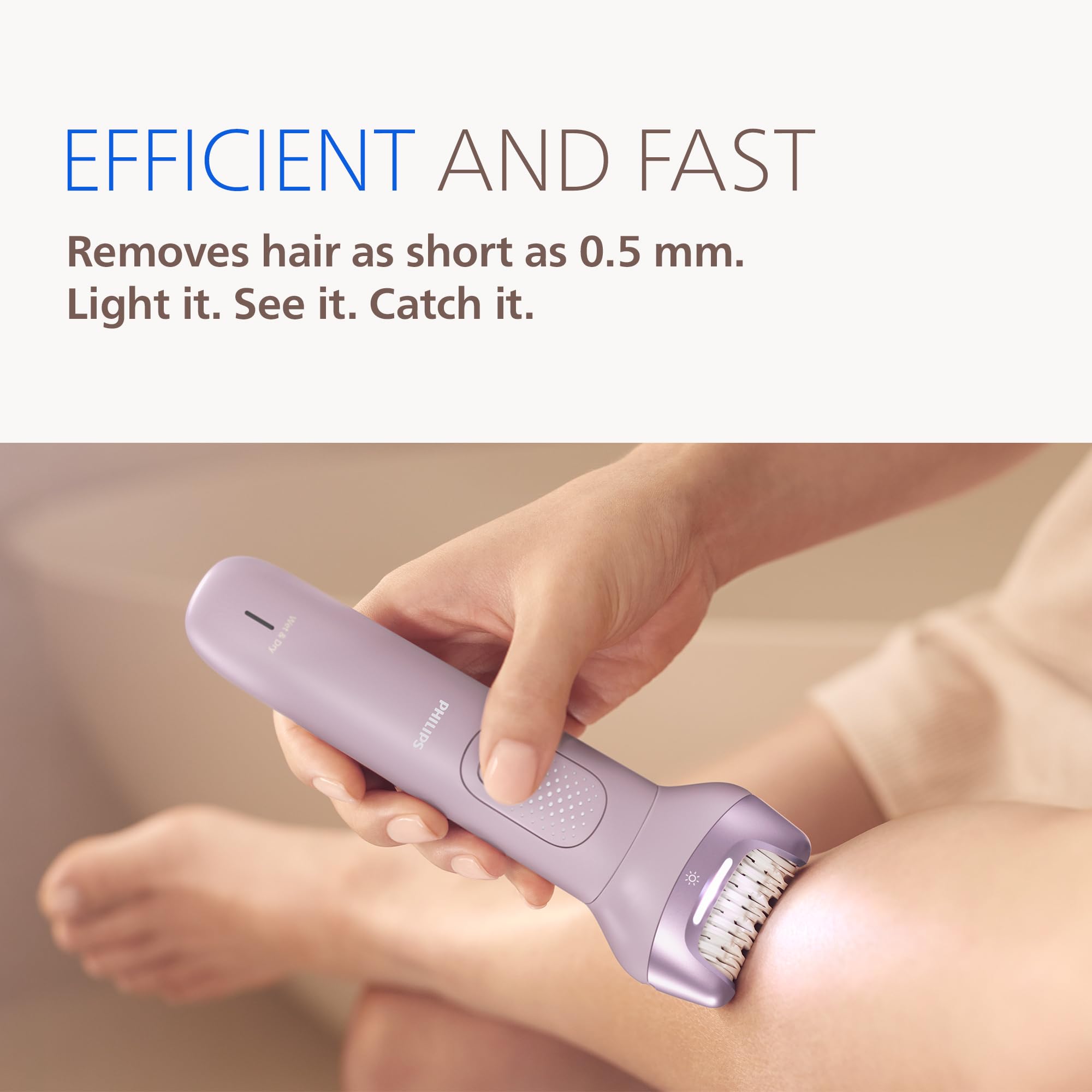 Philips Epilator Series 9000 - Cordless Wet and Dry Epilator, Shaver & Trimmer for Women, Hair Removal for Legs, Body and Bikini, with ProGuide, 9 Accessories, 60 min. Runtime, Model BRE728/00 - 5