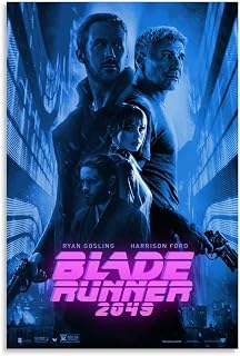 pinyl Blade Runner 2049 Movie Poster Poster Frame Hanger Scroll Posters Canvas Decorative Hanging Painting Wall Art Decor Room 24x36inch(60x90cm)