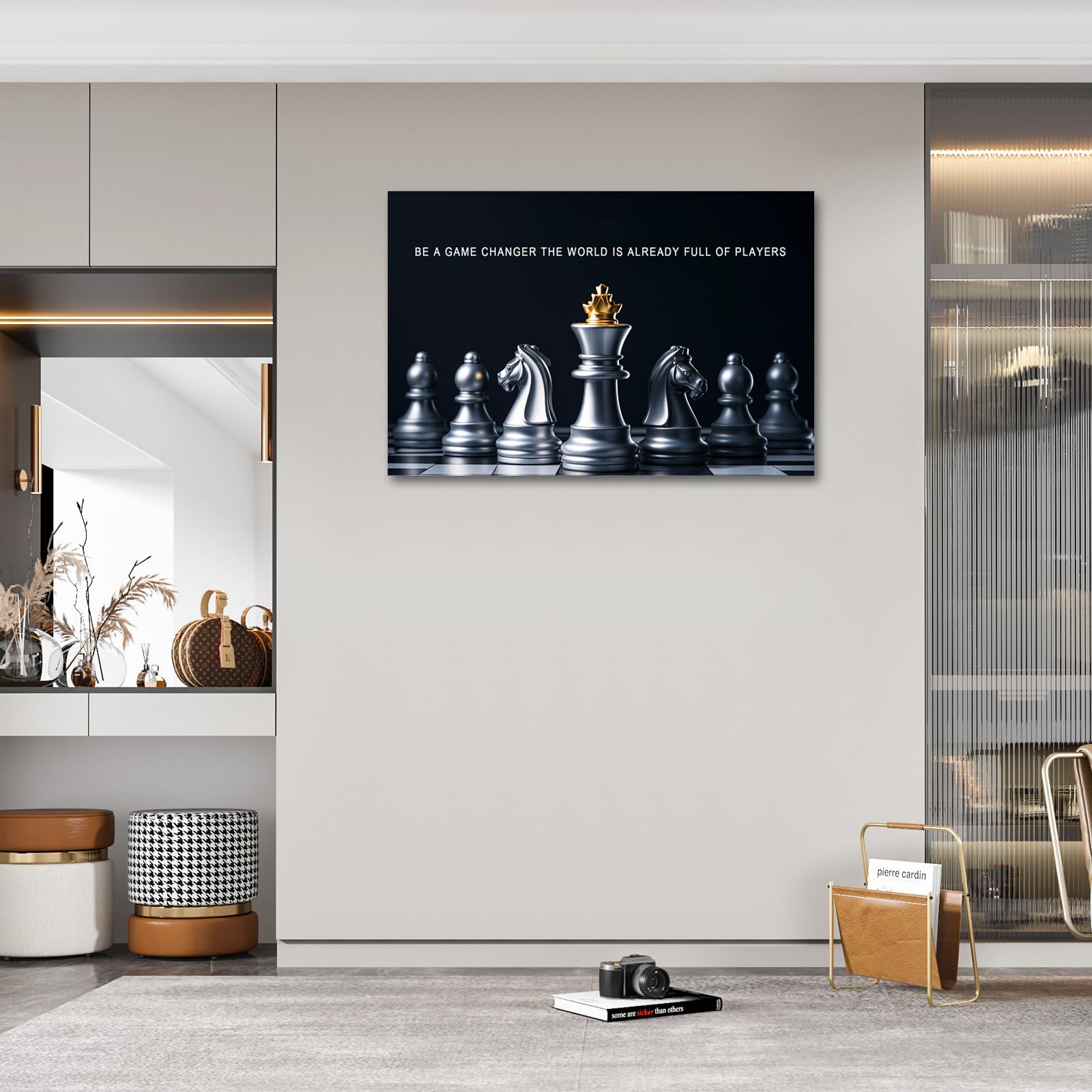 Poster Motivazionale Su Tela ZHIYANGY 30x45 Cm 'Be A Game Changer' – Stampa Artistica Per Decorazione Casa E Ufficio