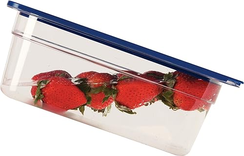 Miniatura 5 de Carlisle FoodService Products 3058060 Smart Tapas Tapa de polietileno de tercer tamaño, azul oscuro