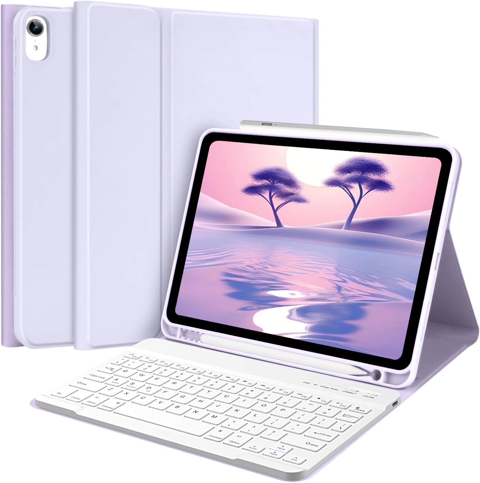 HOU Funda De Teclado Para IPad Air De 11 Pulgadas 2025 (M3)/2024 (M2) Y