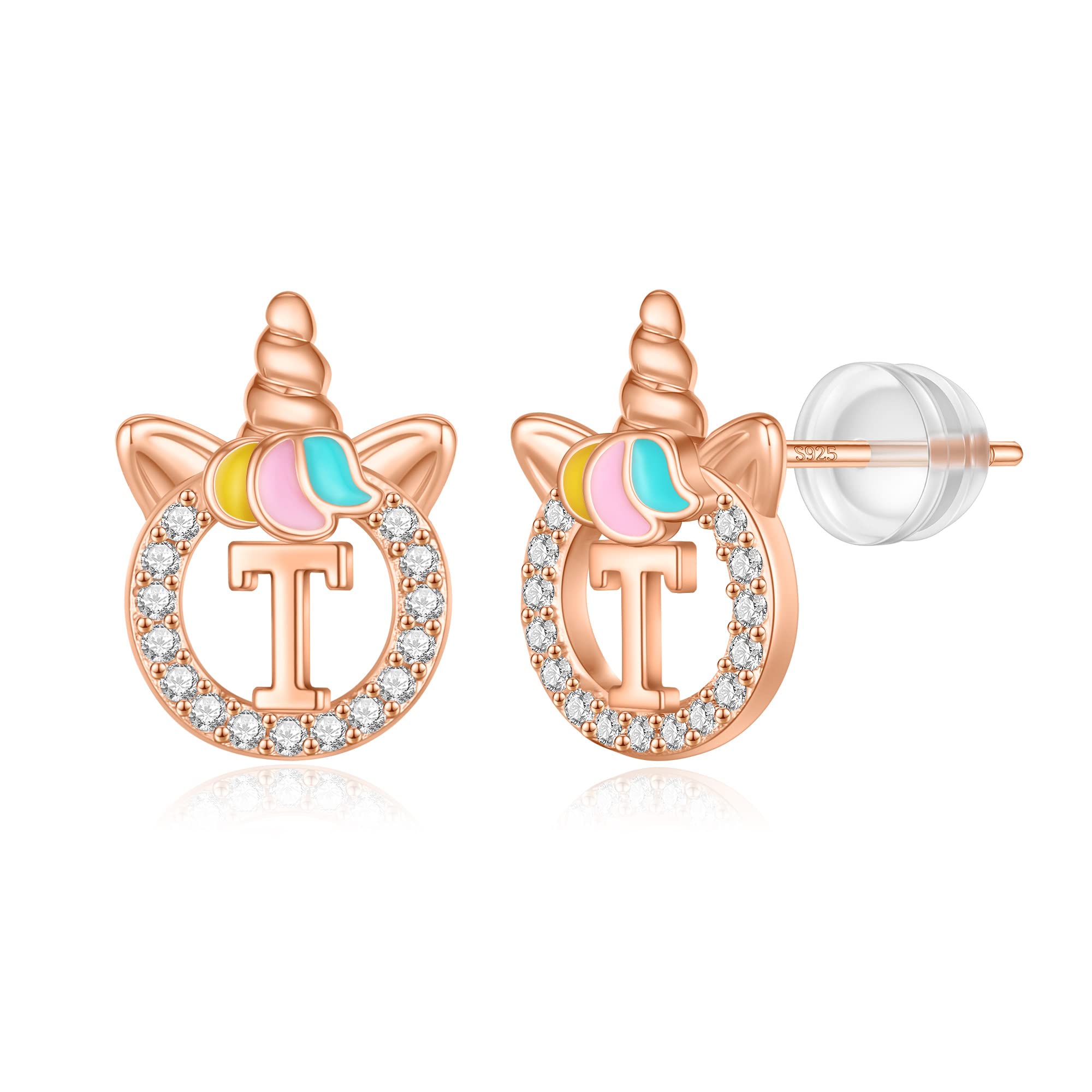Unicorn Earrings Gifts for Girls - 925 Sterling Silver Stud Earrings