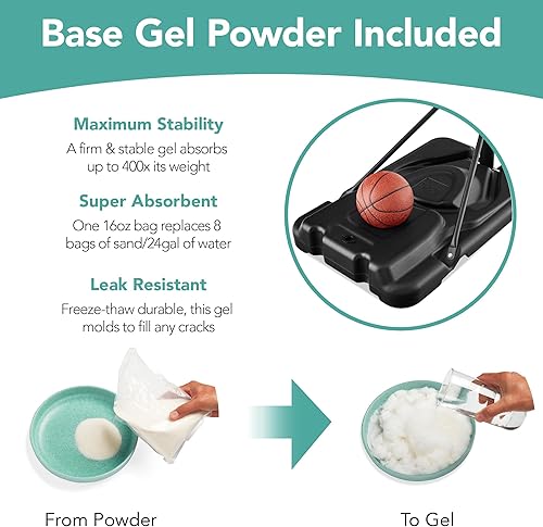 Miniatura 3 de Best Choice Products Aro de baloncesto de tamaño reglamentario de 10 pies, sistema de portería portátil de altura ajustable para exteriores con