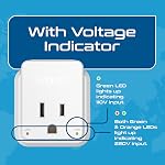 Ceptics Japan, Philippines Travel Plug Adapter Set (Type A, B) - 4 in 1 - 2 Canadian Socket - 1 USB & 1 USB-C (3.1A) - Compact & Powerful (PAK-JP)