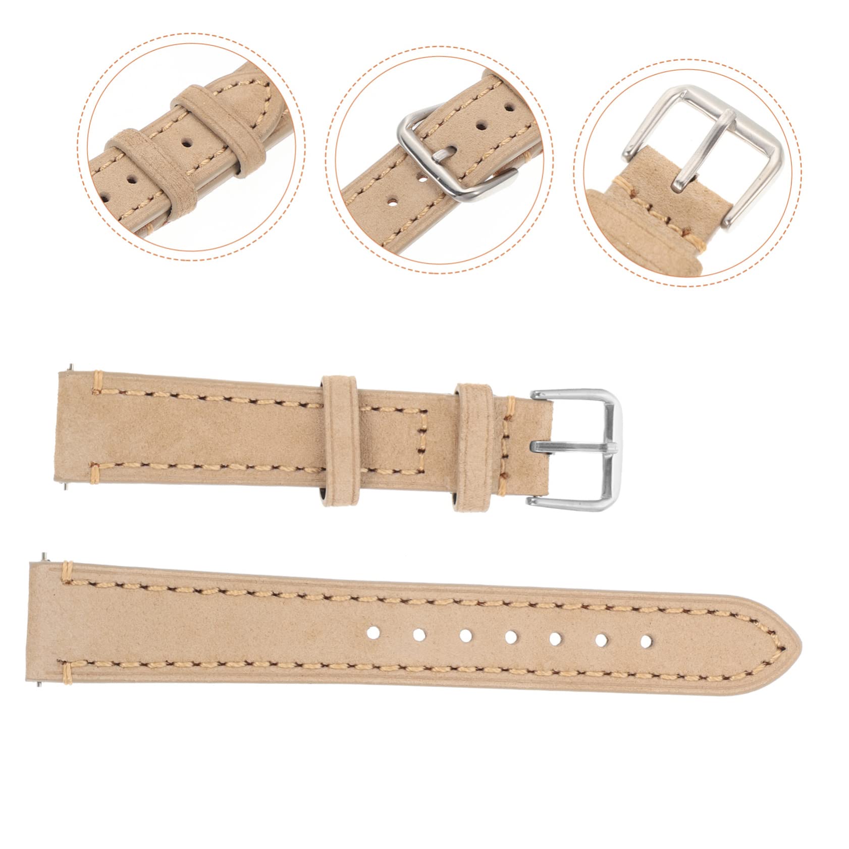 OSALADI 2 Pièces Bracelet En Daim Souple Bracelet De Montre Réglable Reloj Para Hombre Inteligente Smartwatch Accessoires Résistant À L'Usure Accesorios De Smartwatch Hommes Smartwatch