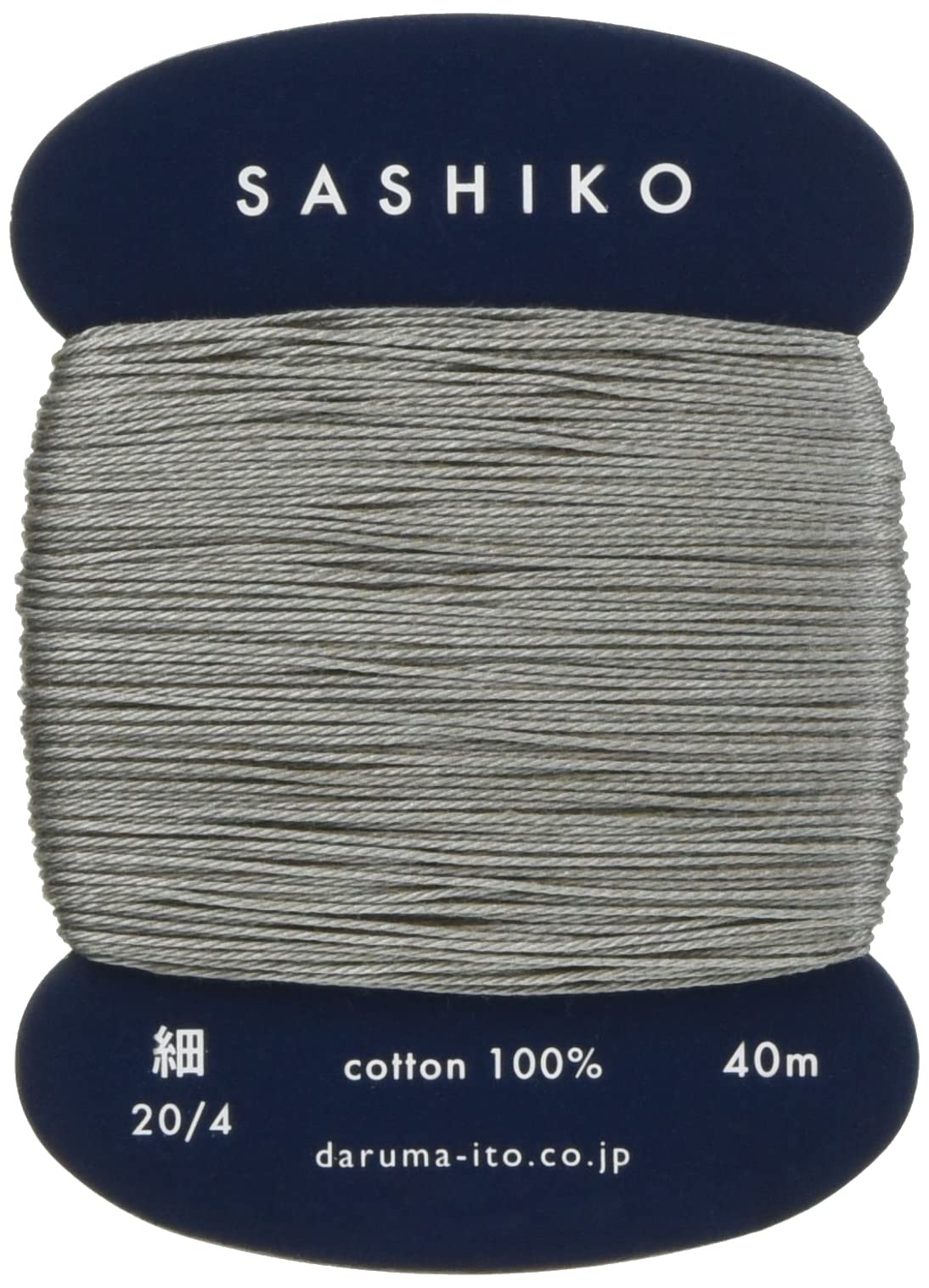 Yokota Daruma Sashiko Thread Single and Variegated Color (Grey, Thin 40M Card)