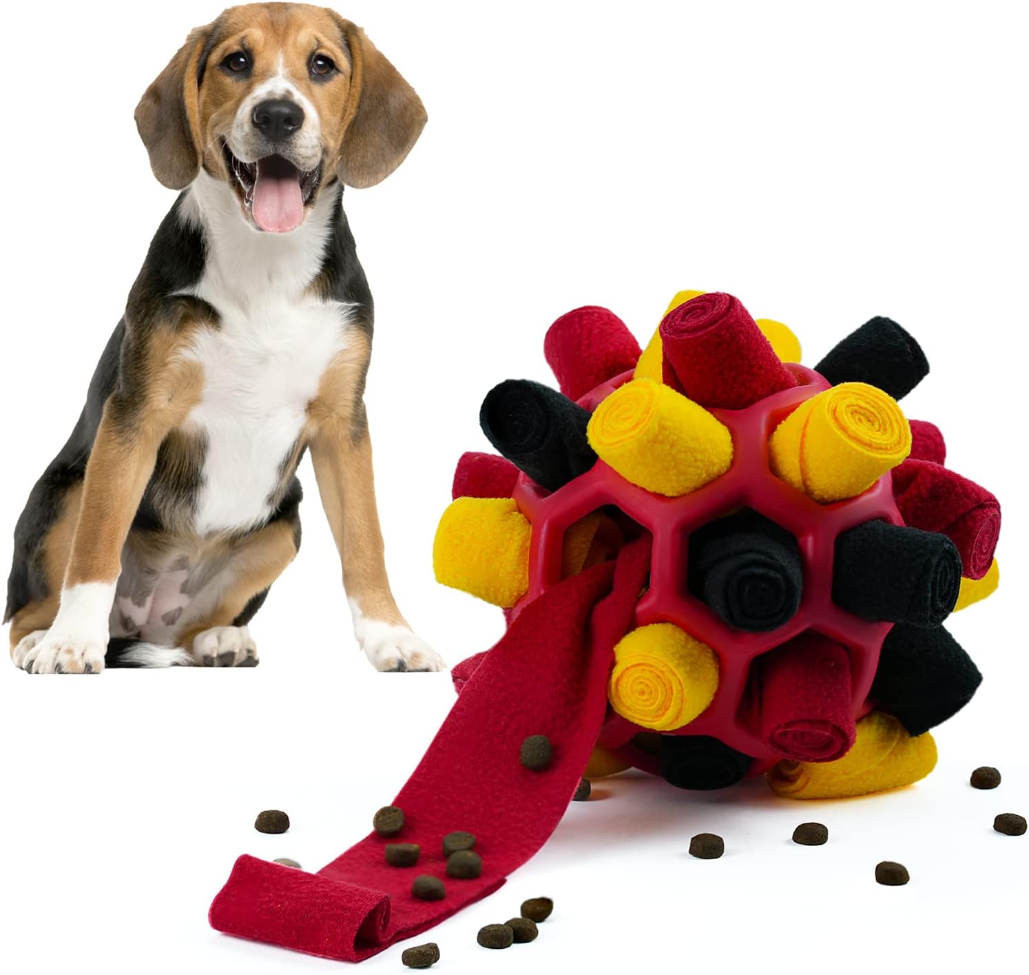 CLABESICS Schnüffelball Für Hunde - Interaktives Intelligenzspielzeug Für Kleine & Mittlere Hunde