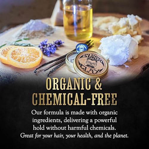 Miniatura 4 de Death Grip - Arcilla para el cabello para hombres, arcilla orgánica de retención media de 2 onzas, como crema de pomada o gel, sin brillo y no