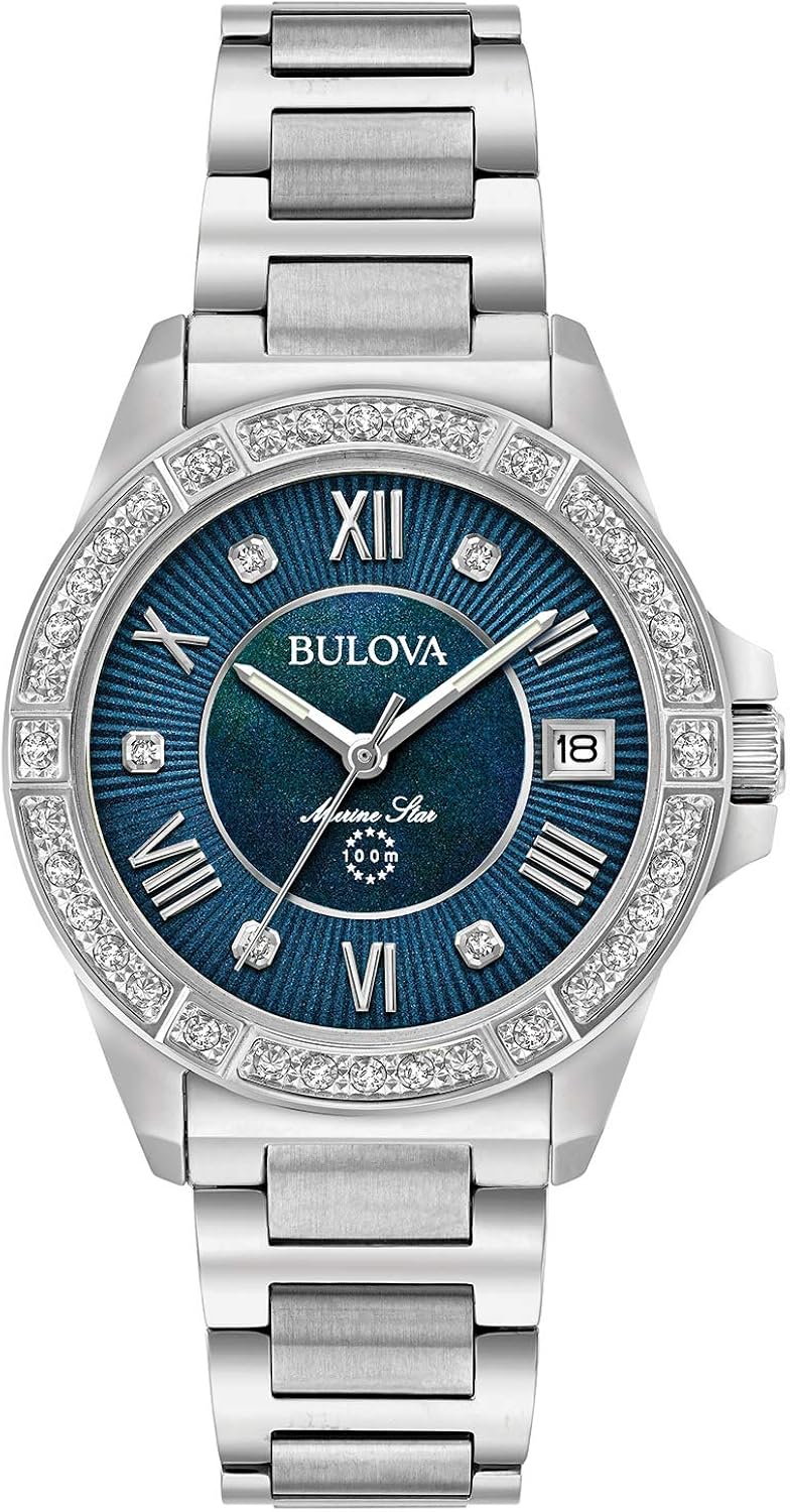 Bulova Orologio Analogico Quarzo da Donna con Cinturino in Acciaio Inox 96R215