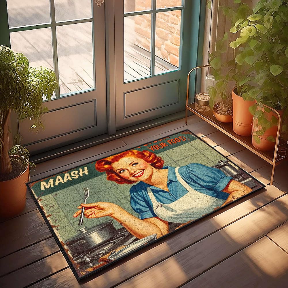 Paillasson d'extérieur Maash Your Food tapis entrée anti boue