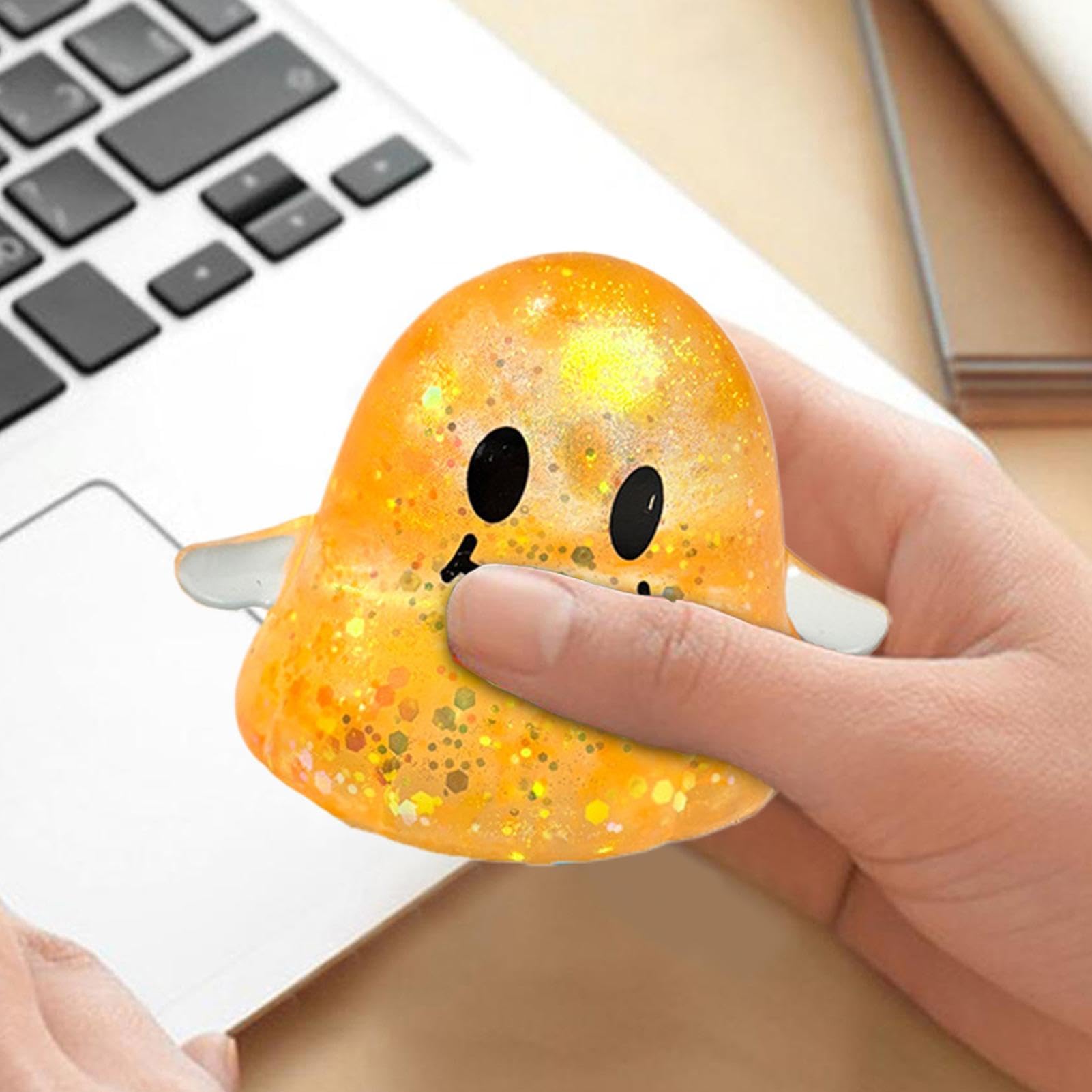 Gniotki Fidget 4-częściowy Zestaw Halloweenowych Piłek Antystresowych Wolno | Dorosłych Sensoryczne Relaksujące Zabawki Fidget dla Mężczyzn Kobiet Chłopców Dziewczynek do Domu Biura Klas