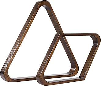 GSE Games & Sports ExpertSolid Wood Billiard 8-Ball Triangle / 9-Ball Diamond Pool Ball Racks for 2-1/4" Pool Balls, Pool Table Accessories