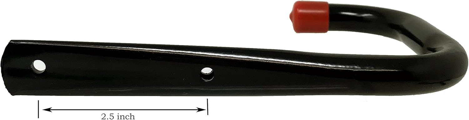 Tetra-Teknica UH02-6P Heavy Duty Garage Storage Utility Hooks, Medium Size, Color Black, 6 per Pack