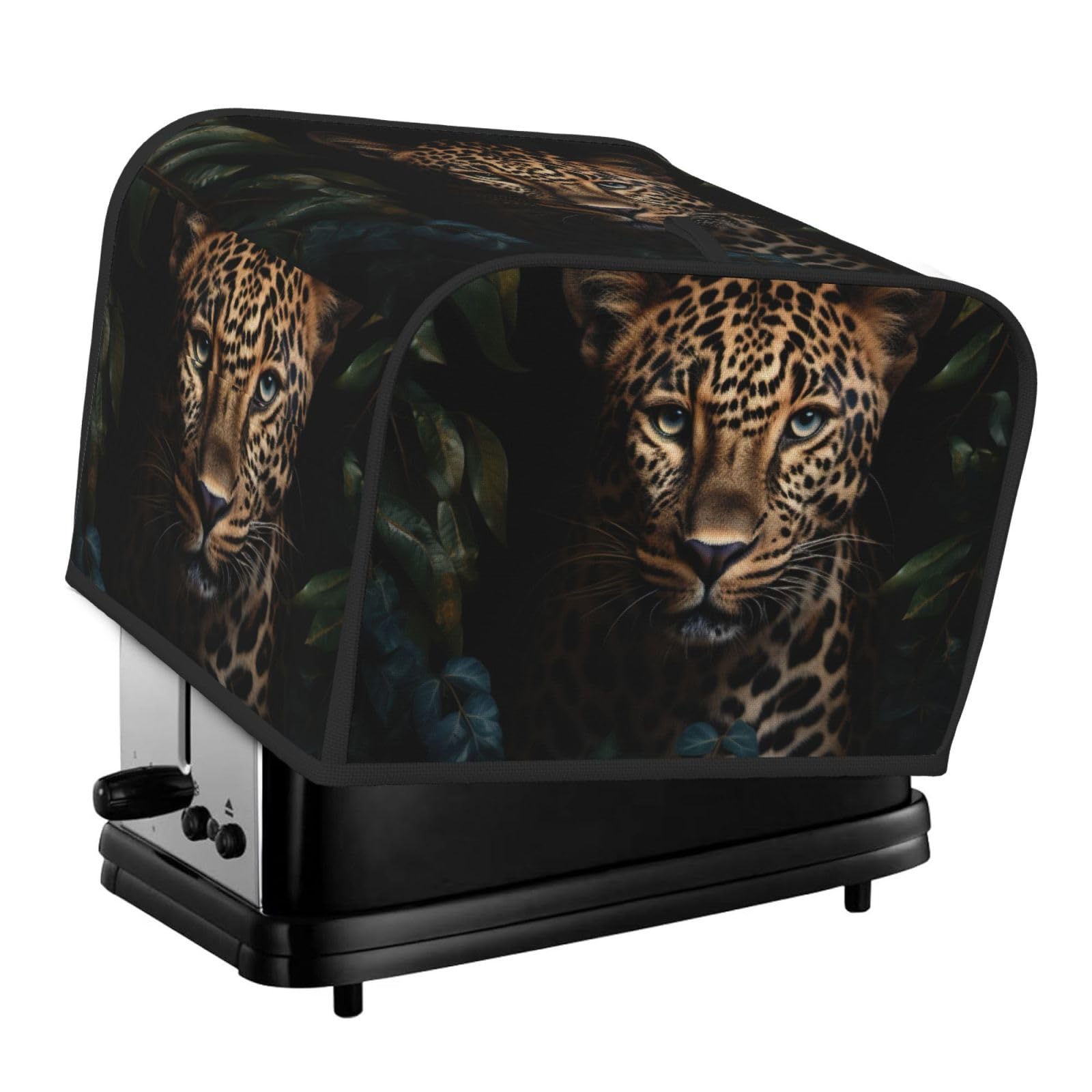 Leopard Print Print 4-Slice Toaster Cover Dustproof Waterproof Kitchen Appliance Protector For Bread