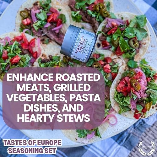 Miniatura 4 de European Seasonings Gourmet Gift Set – Tastes of Europe – Mezcla de especias artesanales – Paquete de seis – Sin OMG, totalmente natural, lote