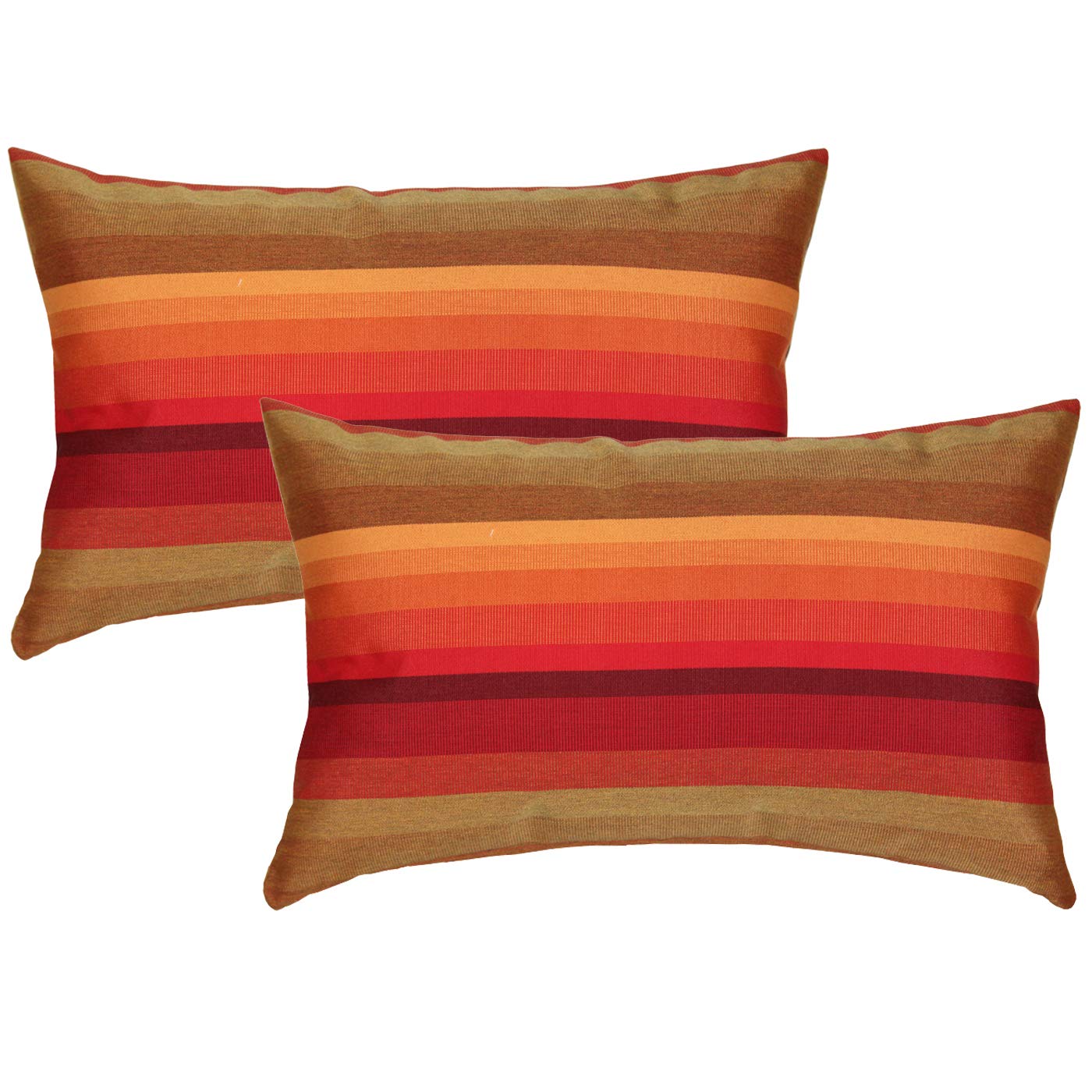 PILLOW DÉCOR Sunbrella Outdoor Pillow, Astoria Sunset, 12