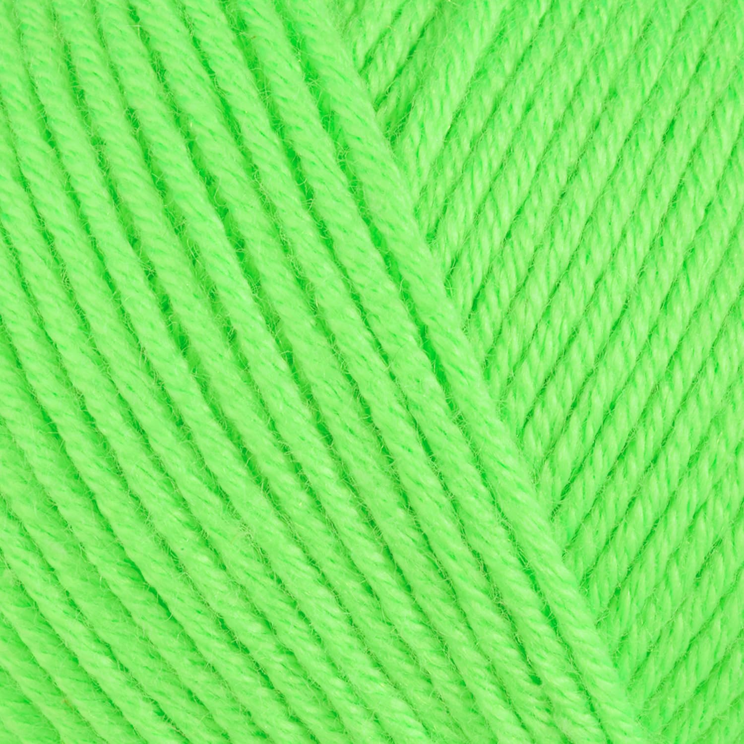 Baby Cotton Blend Yarn – Soft Sport Weight Yarn for Crochet & Amigurumi - 50g/180yds - 60% Cotton 40% Acrylic - Ideal for Baby & Knitting Proj.(Neon Green, 1 Ball) — view 5