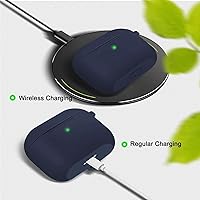 Vista 75 de Funda para AirPods Pro con kit de limpieza, funda de silicona suave para Apple AirPod Pro de 1ª/2ª generación, accesorios de funda AirPods Pro/Pro 2