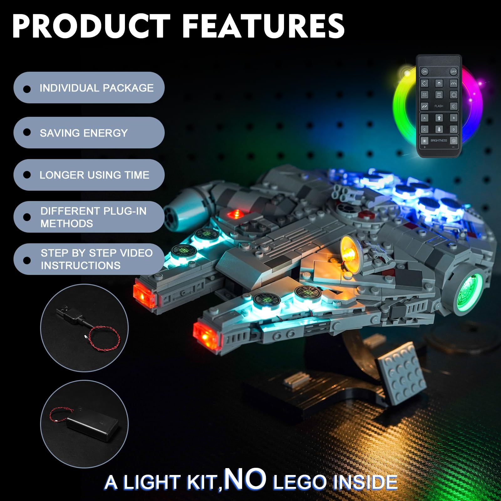 Amazon.co.jp: BrickBling LEDライト レゴ75375 ミレニアム