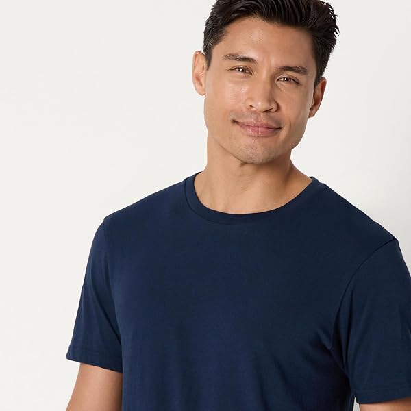 Amazon Essentials Men's Slim-Fit Cotton Crew Neck Vests, Pack of 6 - 4