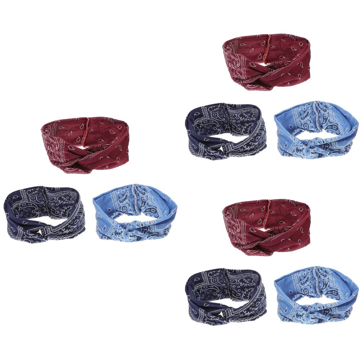 FOMIYES 3 Set Di Fasce Elastiche E Robuste Per Con Stampa Floreale in Stile Bohémien Comode Per Yoga Corsa E Sport 3 Pezzi*3