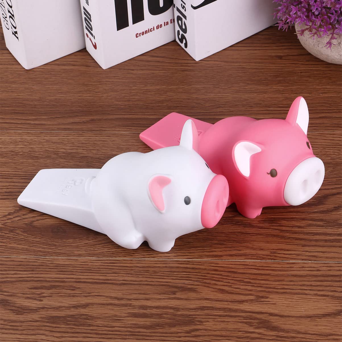 Door Stopper, Cute Door Stopper Wall Protection Small Portable Cartoon Stuffed for Any Door (Brown Bear