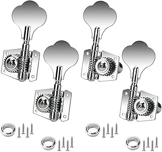PiurUf Guitar Tuner Electric Tuning Nails Jazz Bass Guitar Open Gear Tuning Key Nail Tuner 2R 2L Tuning Nails Key Head Set Guitar Accessories Electric Guitar Tuner (Size : 4Pcs 2L and 2R)