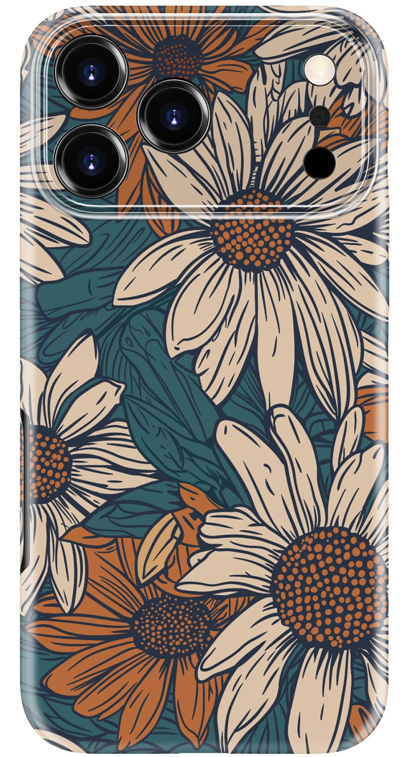 for iPhone 18 Pro Max Case, Cute Floral Trendy Cover for Women