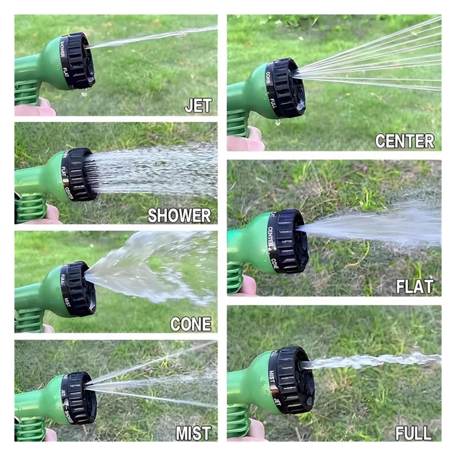 Juego de mangueras de jardín extensibles Pistola de limpieza a alta presión for manguera de jardín, modo de tuberías de agua mágicas for el hogar, herramienta de lavado de autos con pulverización de a