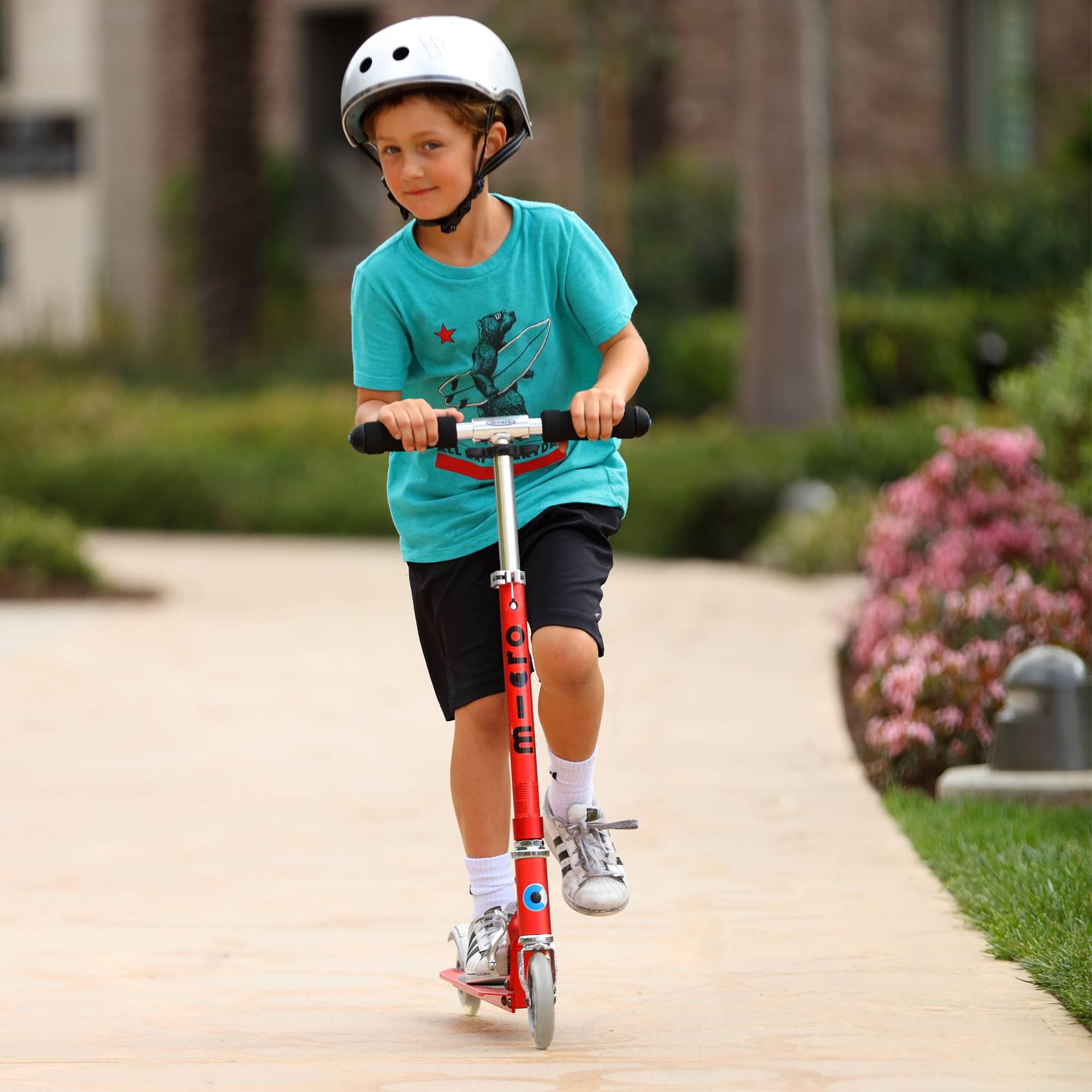 Micro® | Micro Sprite Patinete 2 Ruedas | Patinete y Puños Plegables | Ligero | Altura Regulable | 5-12 Años | Niños y Niñas