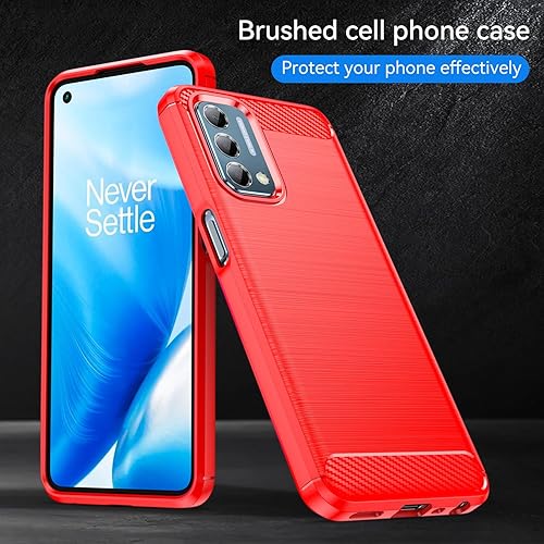 Miniatura 6 de Funda para teléfono OnePlus Nord N200 5G, a prueba de golpes, resistente a los arañazos, TPU suave, para OnePlus Nord N200 5G funda (rojo)