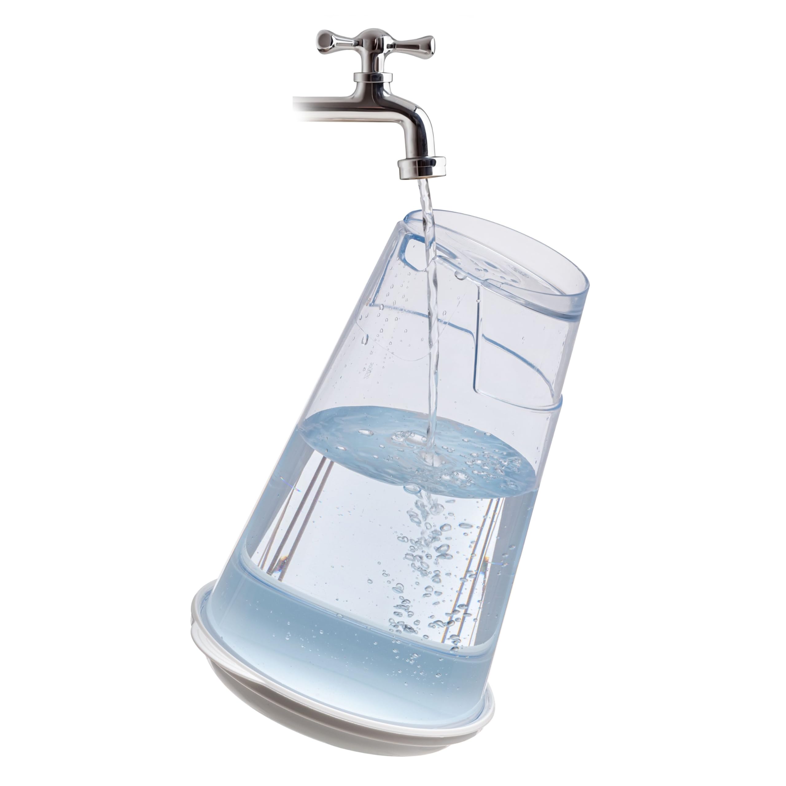 Ferplast Dispensador de Agua para Perro y Gato Nadir Drinker 3 litros para Perro pequeños y medianos, Fondo Antideslizante, 29,2 x 20,2 x h 28,8 cm Blanco