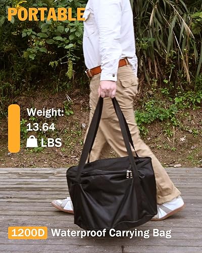 Miniatura 5 de Fogata grande sin humo para exteriores  19 pulgadas  Chimenea de acero inoxidable 304  Fogatas portátiles individuales para exteriores, camping,