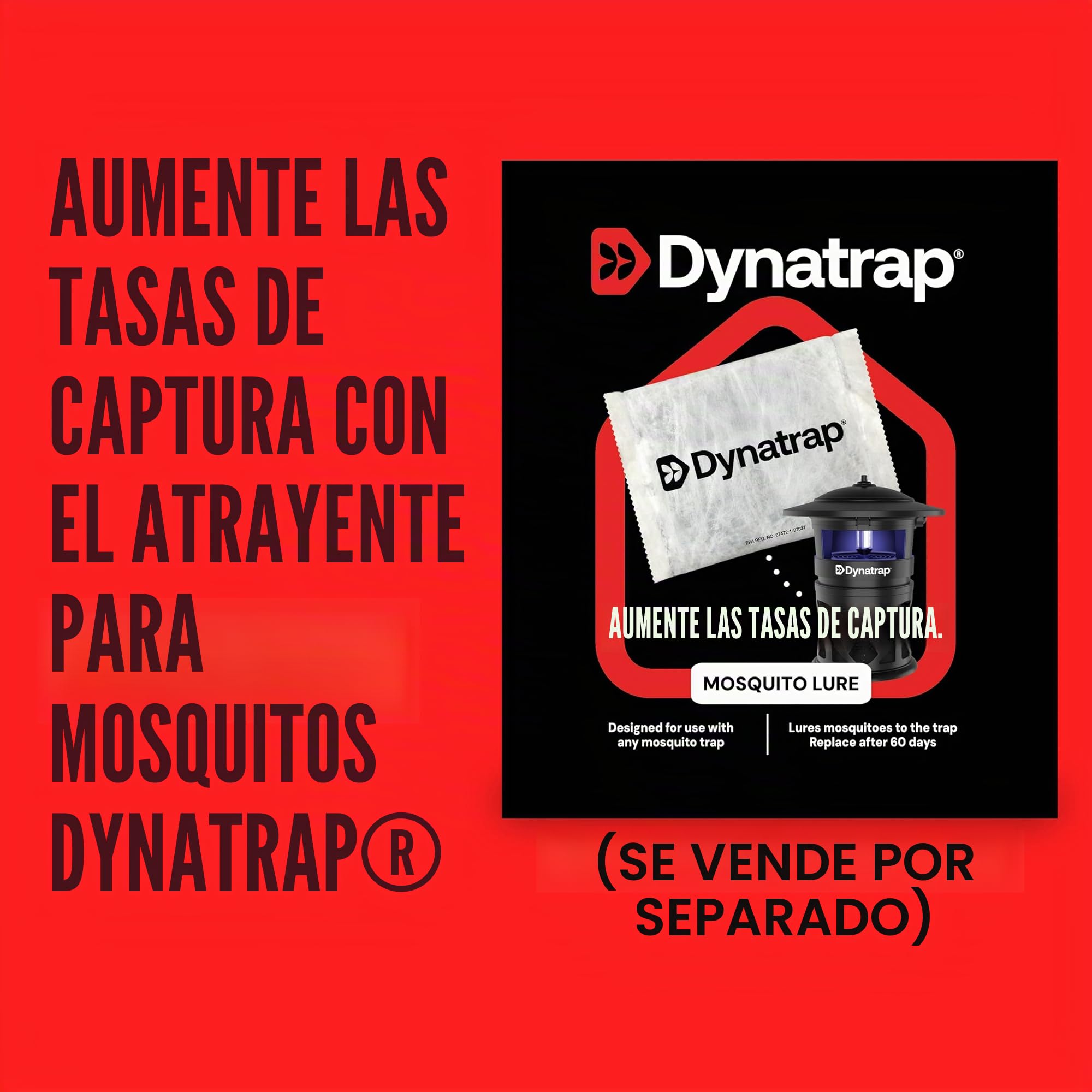 Trampa para Mosquitos y Otros Insectos Voladores al Aire Libre DynaTrap DT1130SR y Matamoscas – Mata Mosquitos, Moscas, Avispas, Mosquitos, y Otros Insectos Voladores – Protege hasta 1/2 Hectárea