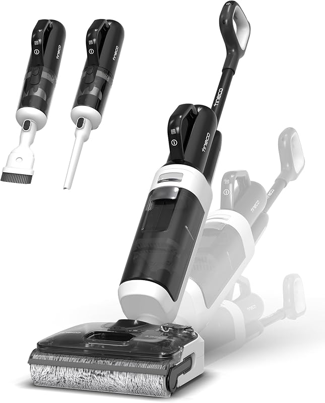 Floor One Switch S6 Stretch Breeze Wet Dry Vacuum Cleaners, Floor Cleaner Mop 2-in-1 Cordless Vacuum for Multi-Surface, 20kPa Suction, Anti-Tangle Design, Flashdry Self-Cleaning, 180° Lay-Flat