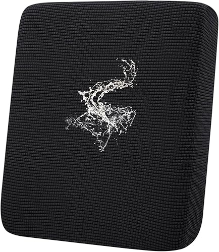 Miniatura 78 de hyha - Fundas de cojín impermeables para sofá modular, fundas de cojín de sofá en forma de L, tela jacquard gruesa, funda de diván con parte Gris