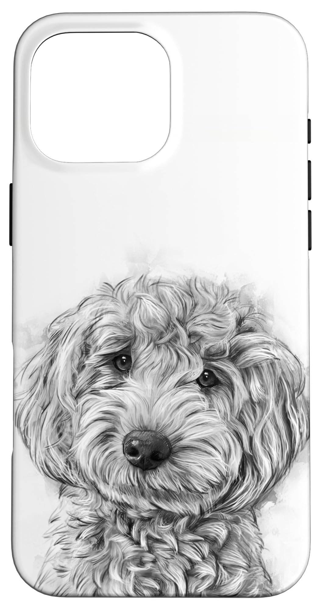 Golden Doodle Portrait Cute Dog Illustration Gift Case for iPhone 16 Pro Max