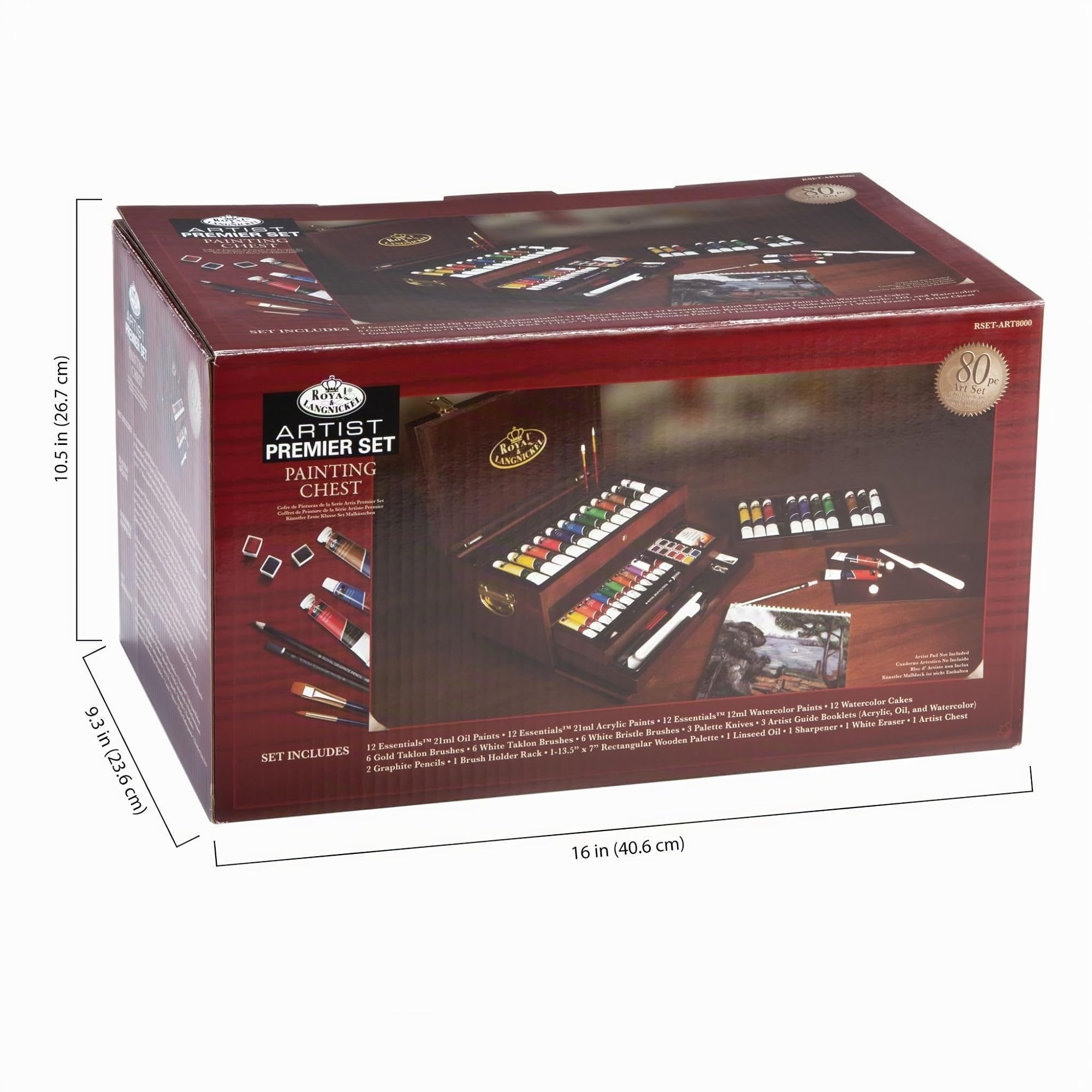 Royal & Langnickel RSET-ART8000 - Set de Artista Premier en arcón de Pintura