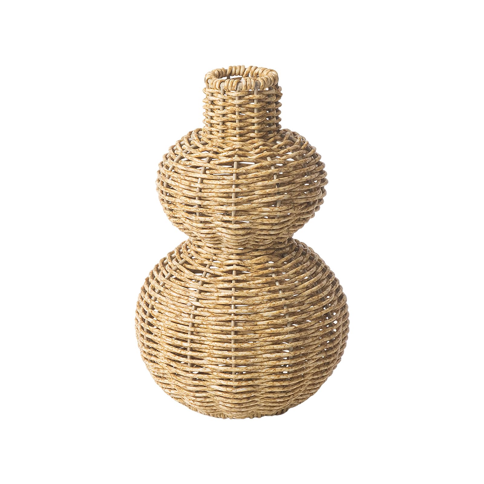Pangboer A Entryway Decor Vase, Woven Textured Finish, 5.9 X 9.4 In, Narrow Neck Ccent For Dried Stems, Foyer Display Home Console Decor Vessel Mantel Ccent Shelf Display Dry