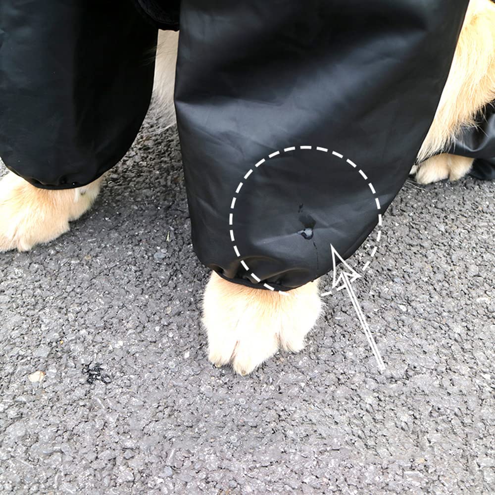 Impermeable para Perros, Impermeable for Perros Grandes, Impermeable, for Exteriores, Chaqueta Reflectante for, Poncho de Malla Transpirable(XXXL)