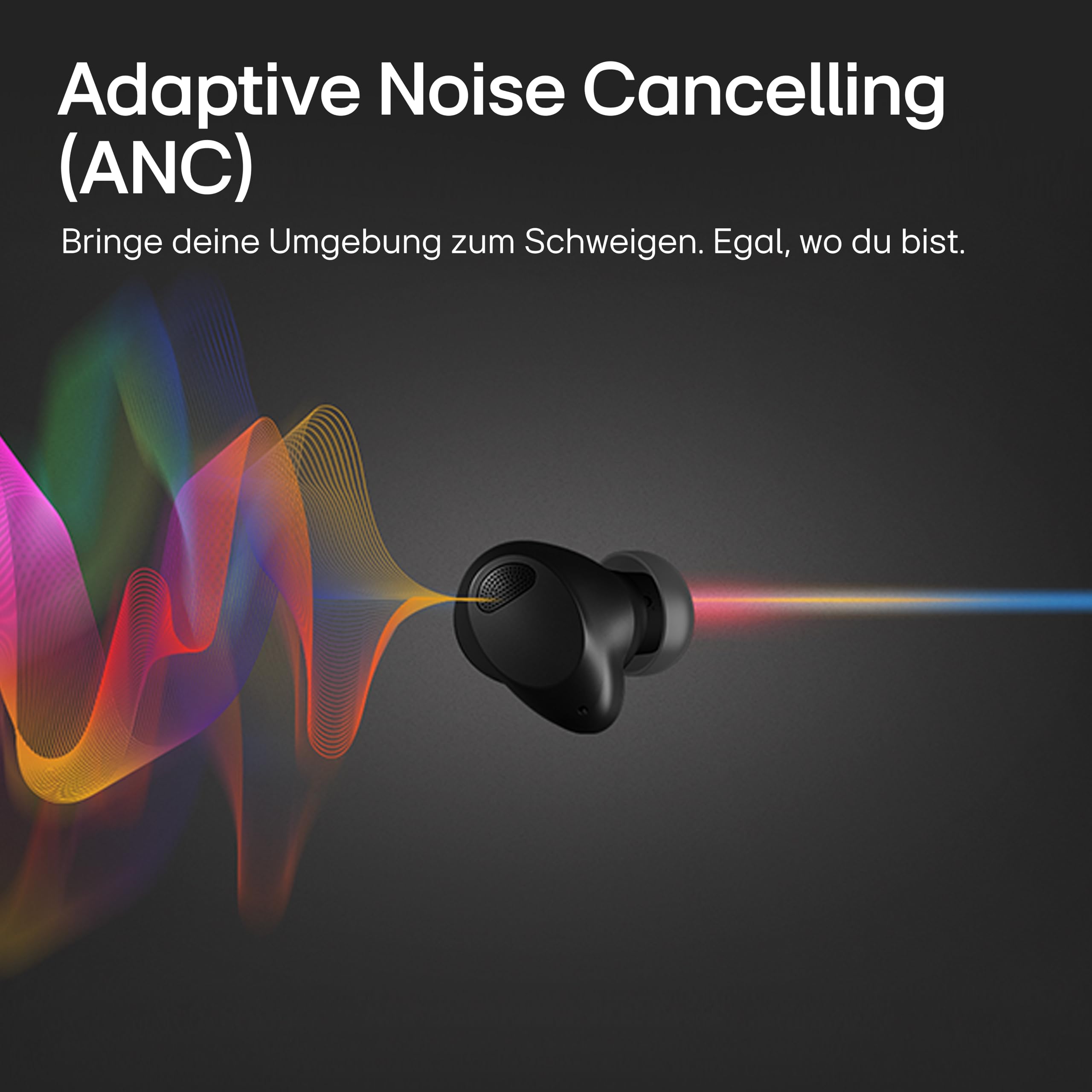 LG Tone Free T90S In-Ear Bluetooth Kopfhörer mit Dolby Atmos-Sound, Meridian-Technologie, ANC (Active Noise Cancellation), UVnano & IPX4-Spritzwasserschutz - Schwarz