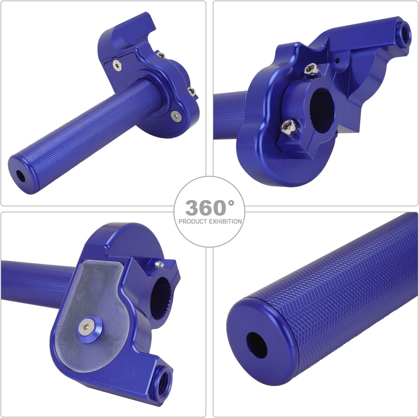 Dirt Bike Quick Twist Throttle Cable Assembly Universal 7/8" Handbar for CRF50 KLX SSR TTR 110 125 150 200 250cc Motorcycle Off Road ATV Mini Bike Blue