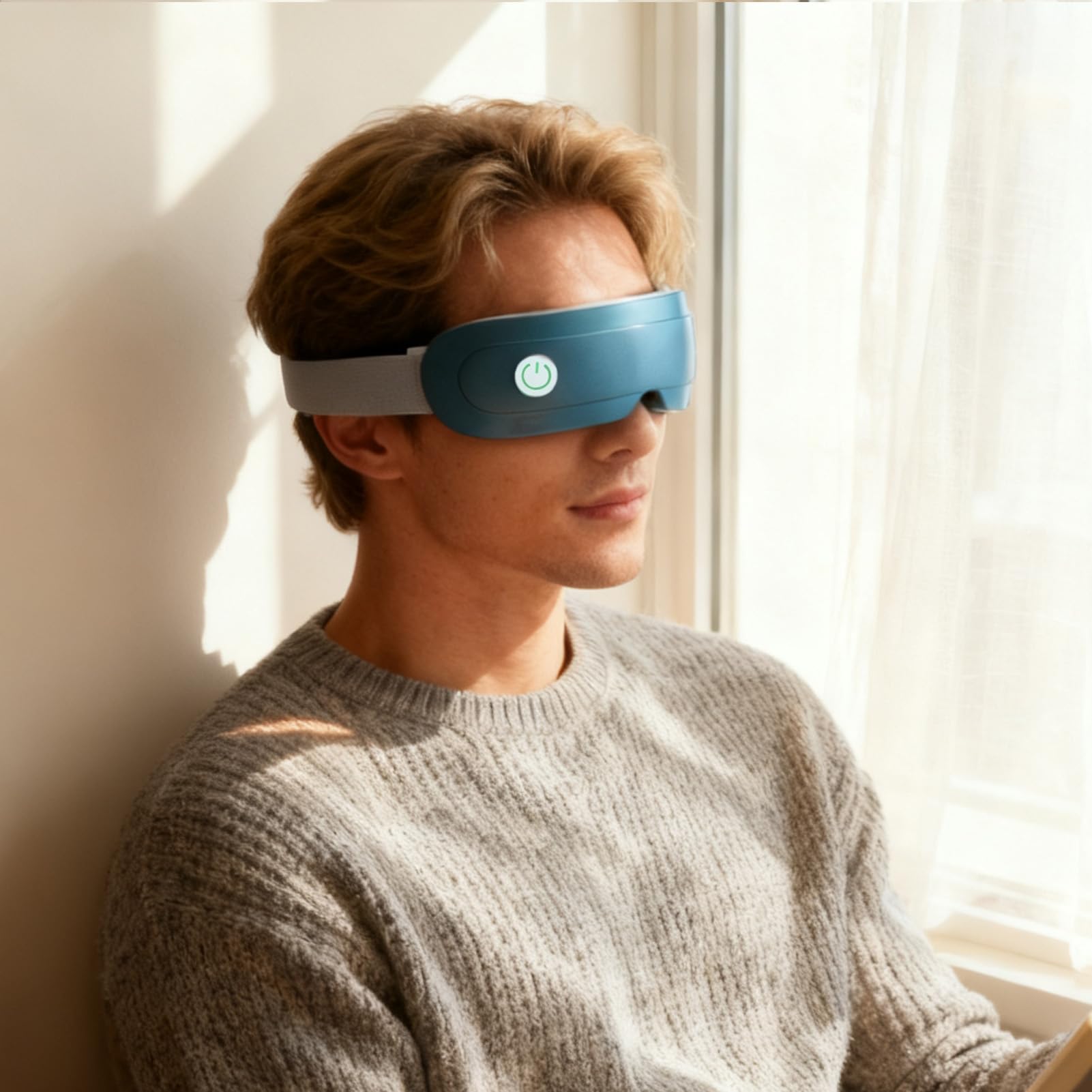 Masajeador de Ojos Ergonómico | Masajeador Ocular de Larga Duración para Adultos Ocupados, Estudiantes, Regalos de Cumpleaños y Navidad, en Dormitorio,
