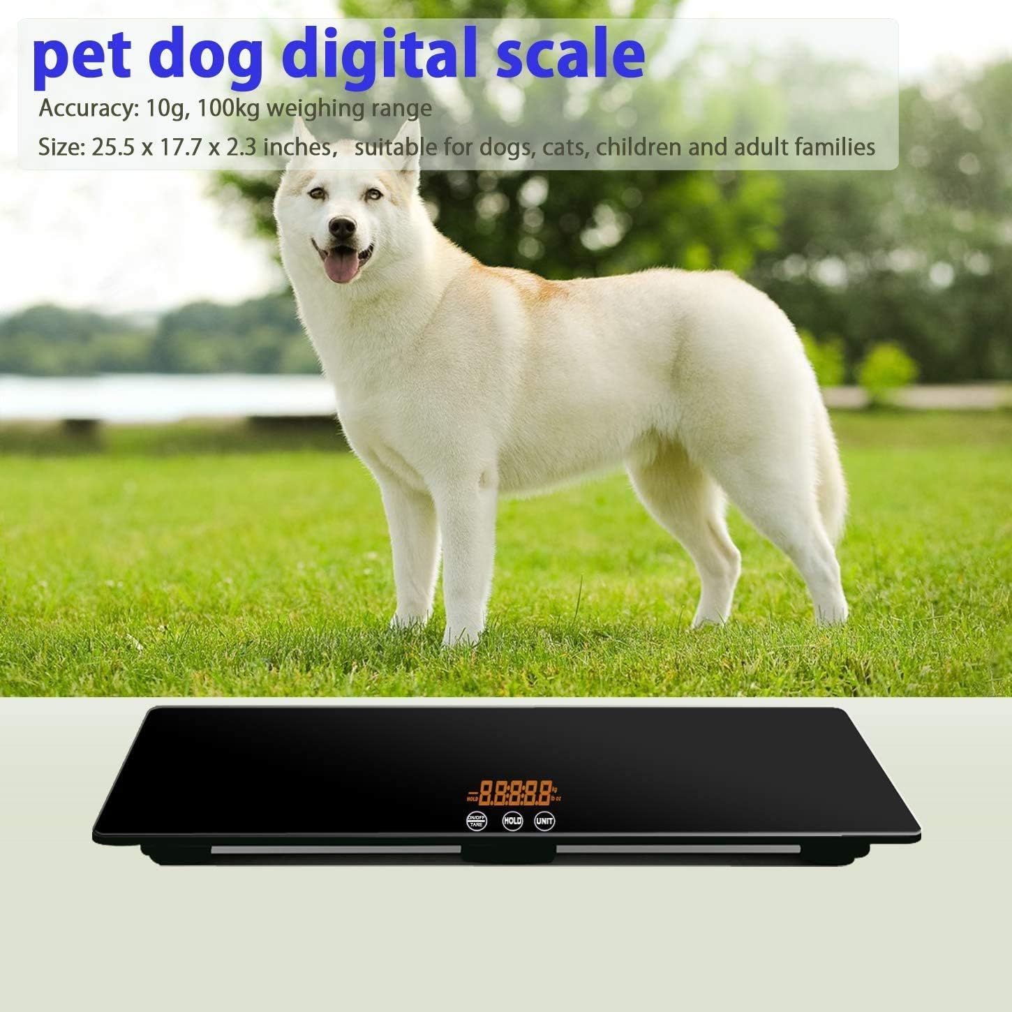 Digital Pet Scale, Baby Scale, Precision±0.08oz, Suitable for Cats, Small Breed Dogs, Infants, and Young Children, Puppies, Mom (27 * 13in)